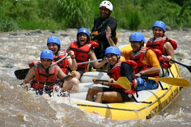 El rafting se puedes practicar todo el año en el Río Antigua